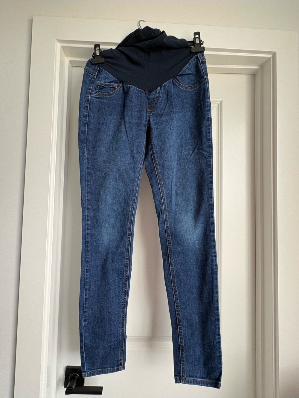 Jessica Simpson Maternity Skinny Jeans with Over-Belly Panel Bundle (2 pairs)